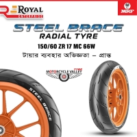 MRF Steel Brace 150/60 ZR 17 MC 66W Tire Review by – Pranto